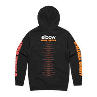 SPIRAL AUDIO VERTIGO TOUR DATE ZIP HOODIE - BLACK