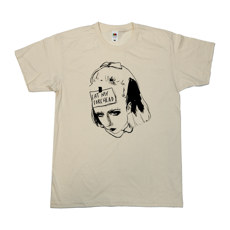 EAT MY FOREHEAD T-SHIRT (NATURAL)