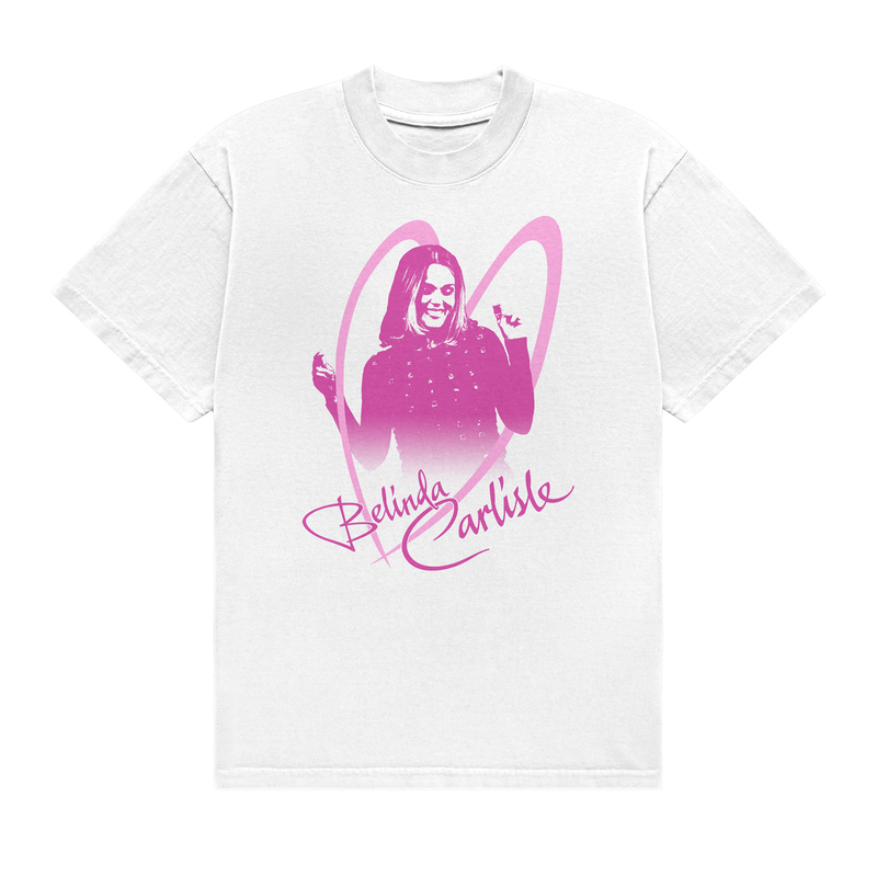 Pink Photo White Tee Shirt