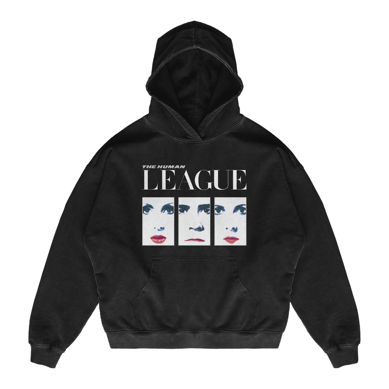 Faces Black Hooded Top