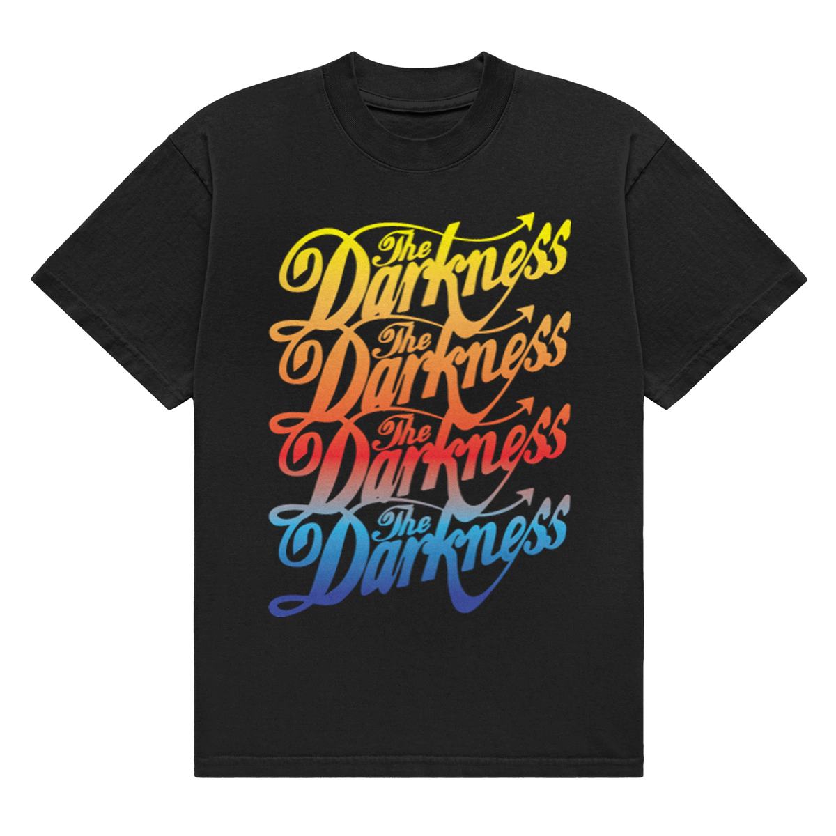 Multicolour Logo Black Tee Shirt