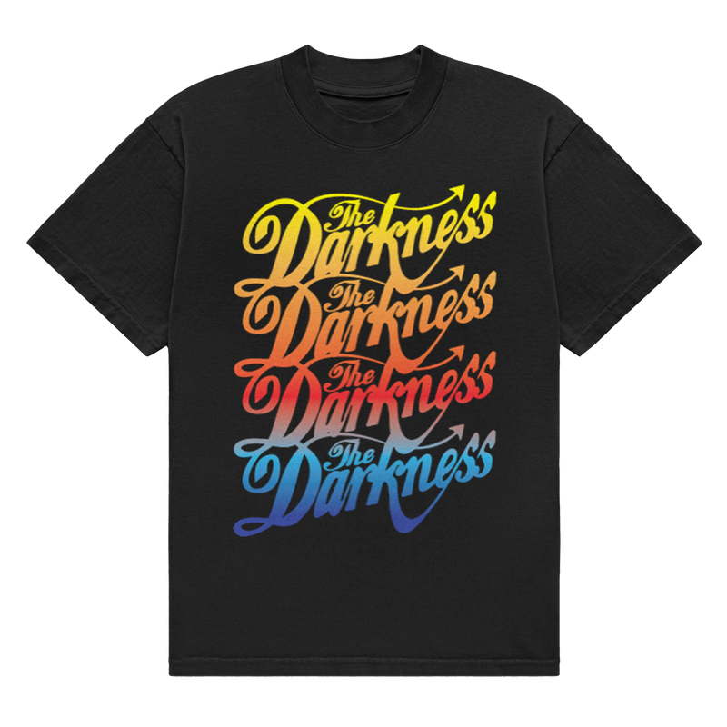 Multicolour Logo Black Tee Shirt