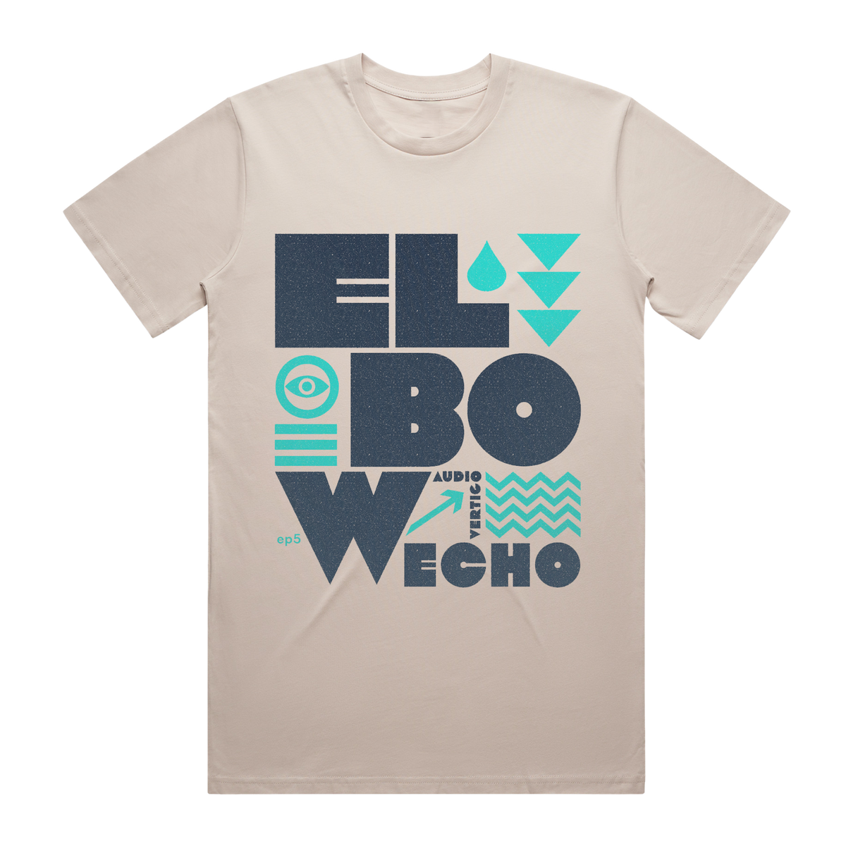 ECHO LETTERING T-SHIRT - NATURAL