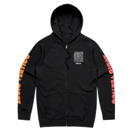 SPIRAL AUDIO VERTIGO TOUR DATE ZIP HOODIE - BLACK